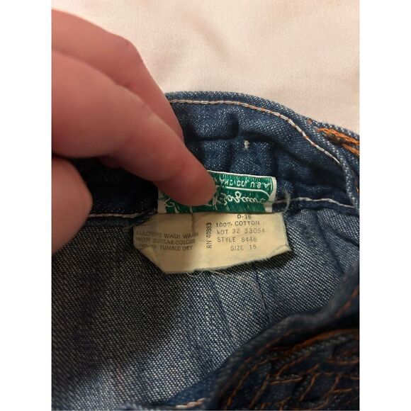 Vintage Sears JR Bazaar Crop Trouser Jeans Size 15 (see measurements) - Picture 9 of 9